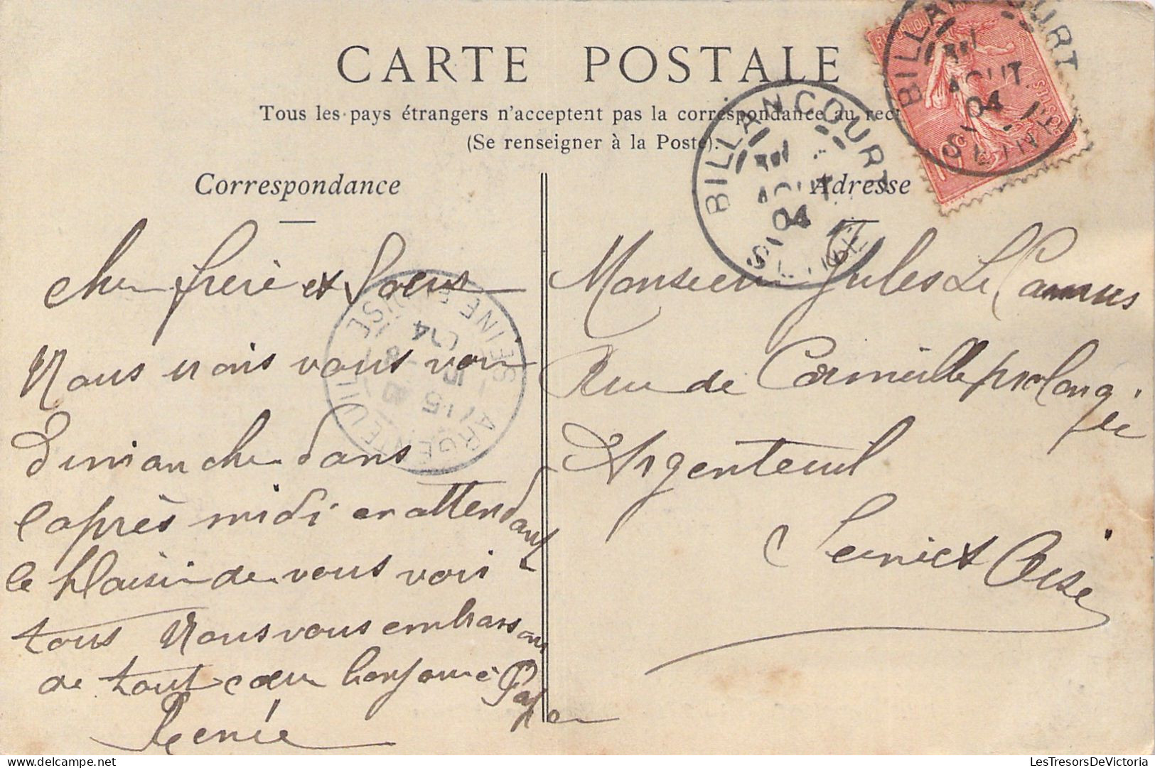 FRANCE - Billancourt - Sortie Usine Renault Freres - Animé - Ouvriers - Carte Postale Ancienne - Boulogne Billancourt