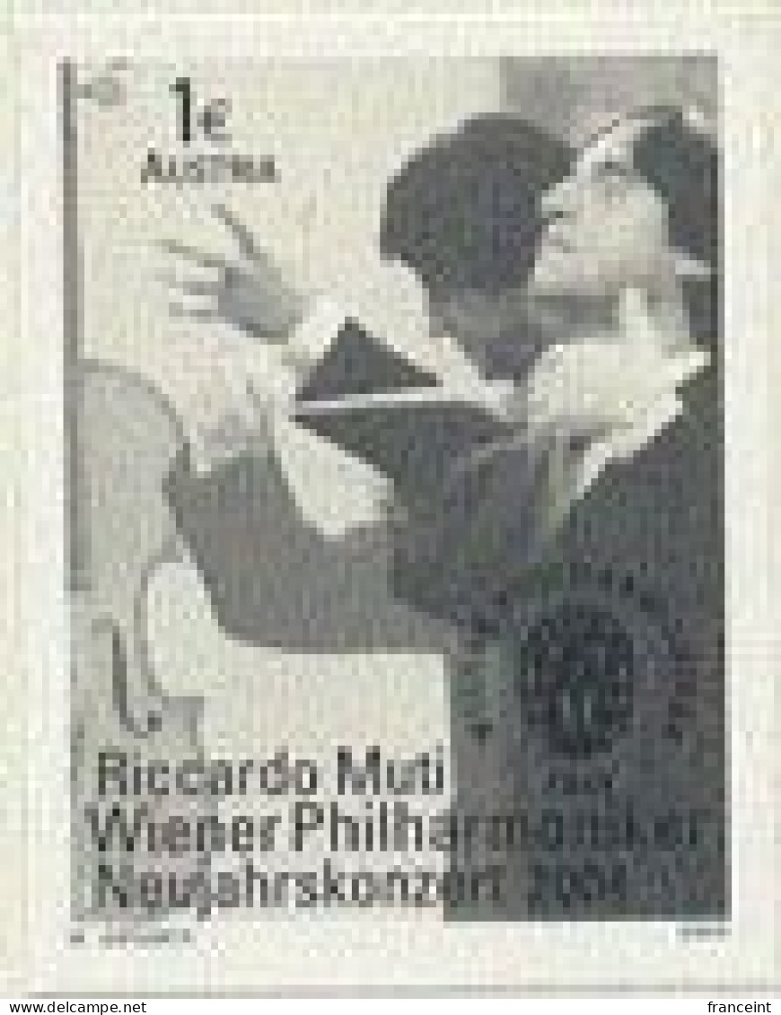 AUSTRIA(2004) Ricardo Muti. Black Print Of S/S. - Proofs & Reprints