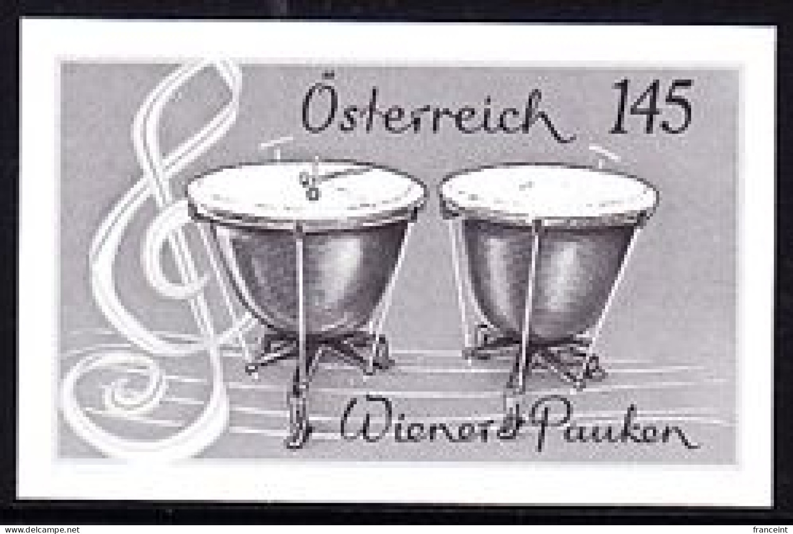 AUSTRIA(2015) Vienna Timpani. Black Print. - Essais & Réimpressions