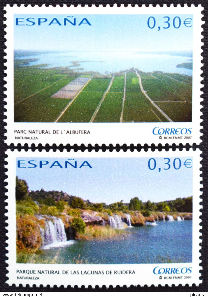 España Spain 2007  Parques Naturales  Mi 4246/47  Yv 3951/52  Edi 4346/47  Nuevo New MNH ** - Nature
