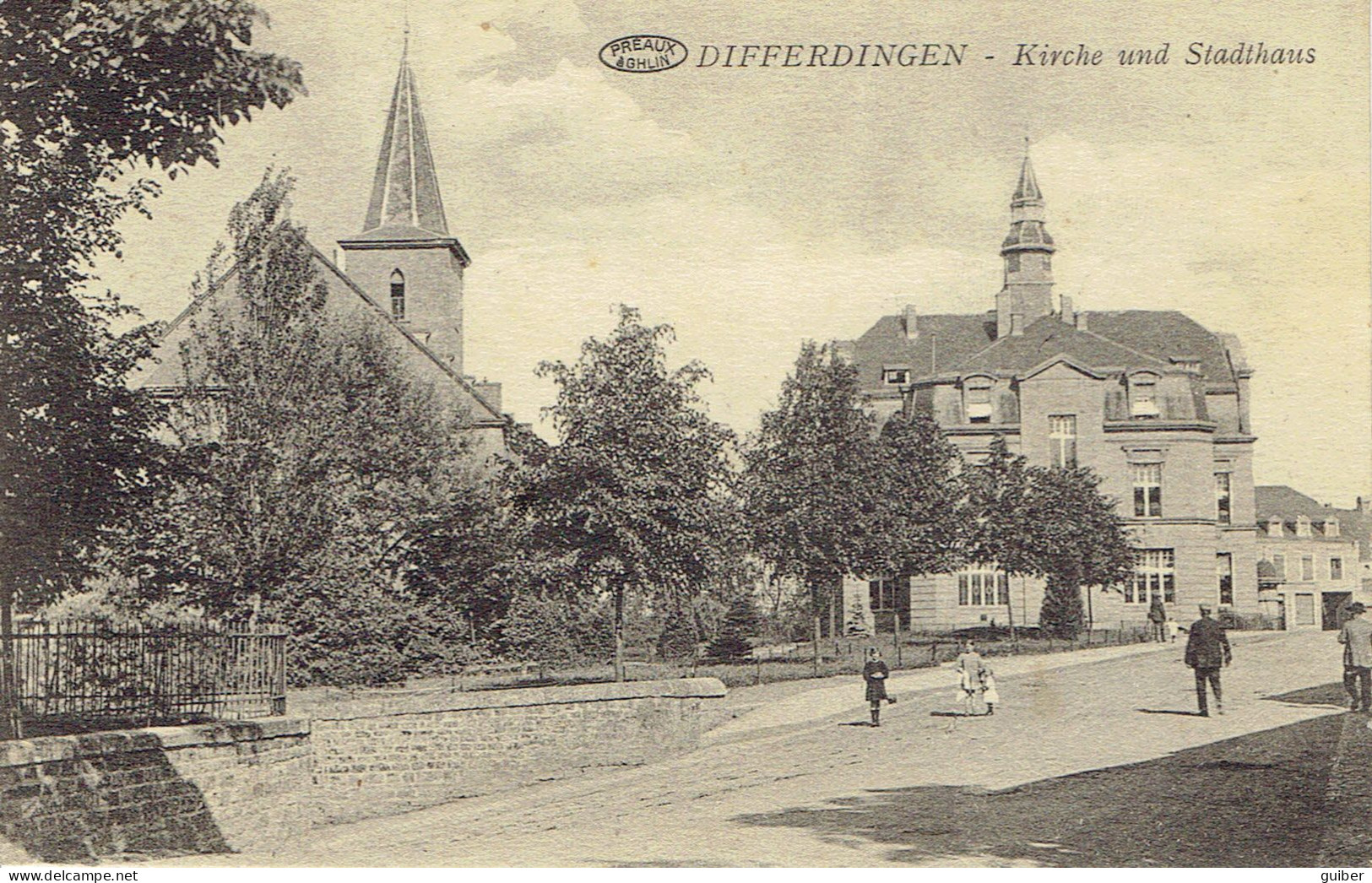 Differdingen Kirche Und Stadthaus - Differdange