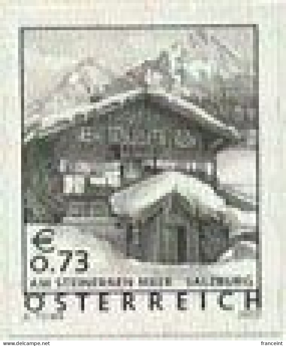 AUSTRIA(2002) Farmhouse. Black Print. Am Steinernen Meer. Scott No 1872. - Essais & Réimpressions