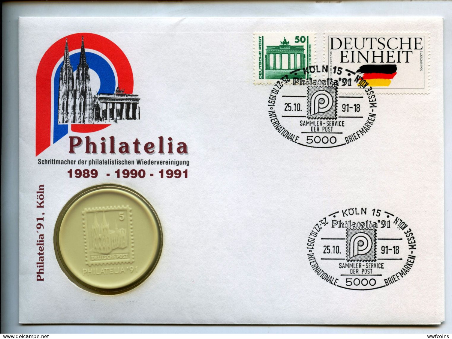 GERMANIA 1989-90-91 FILATELIA PHILATELIA CERAMICA BUSTA FRANCOBOLLO - Commemorations