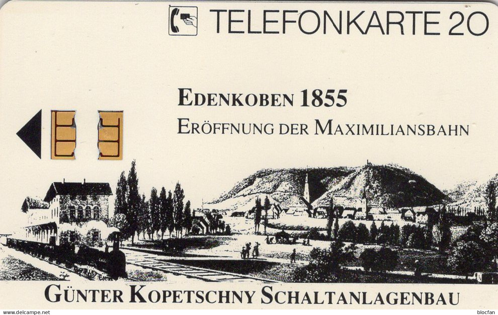 Max.-Bahn TK N * 07/1991 Exempl.200 (K346) ** 160€ Visitenkarte Anlagenbau Kopetschny TC Extra Special Phonecard Germany - V-Series : VIP Et Cartes De Visite