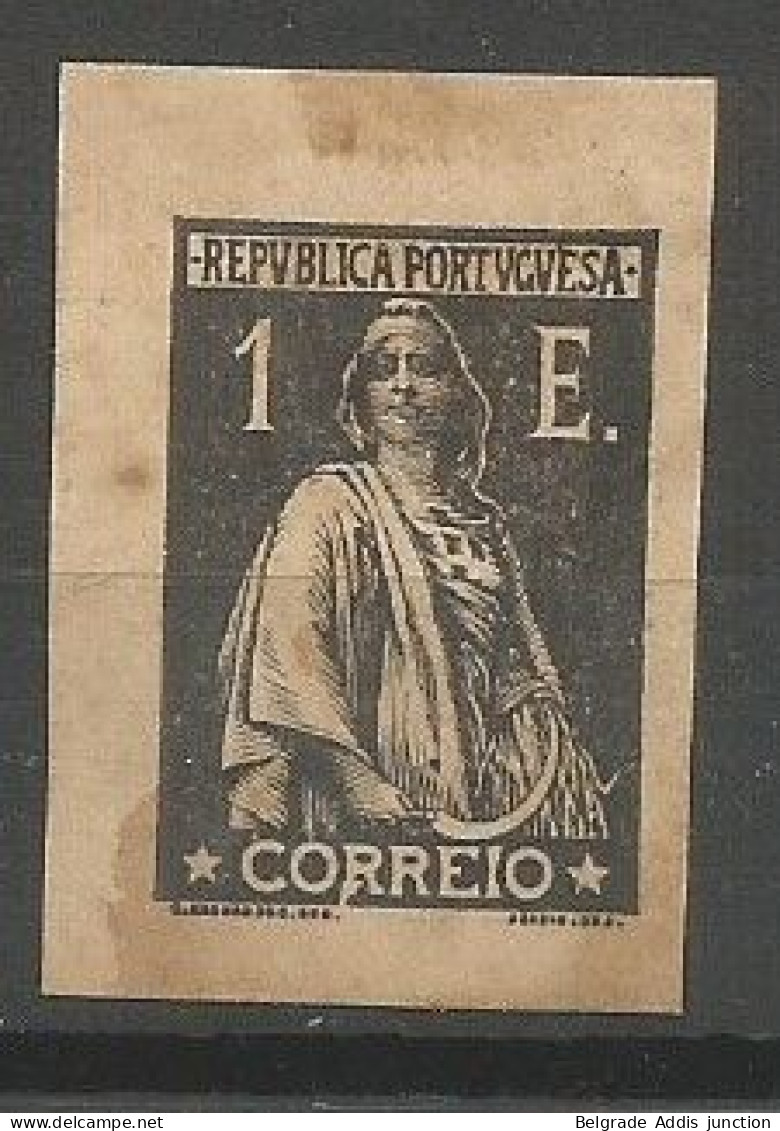 Portugal Afinsa 288 Proof Imperforated 1924/26 Ceres MNG / (*) / Mint No Gum - Proofs & Reprints