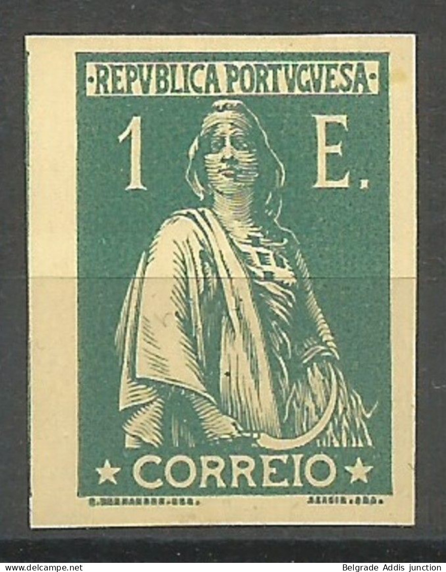 Portugal Afinsa 508 Proof Imperforated In Green 1930 Ceres MNG / (*) / Mint No Gum - Proeven & Herdrukken