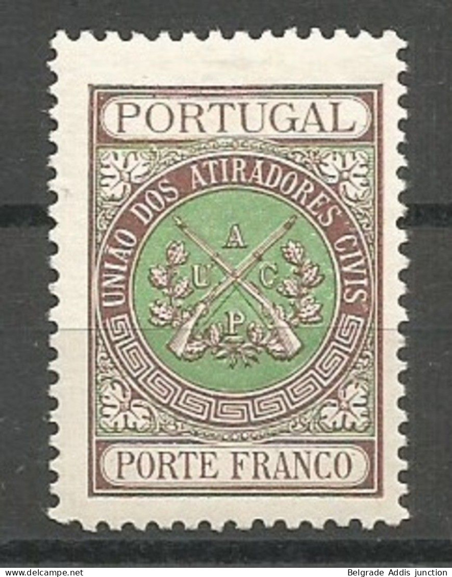Portugal Franchise Afinsa UACP 2 Riffles Association Mint / MH / * 1900 Signed X 2 - Nuevos