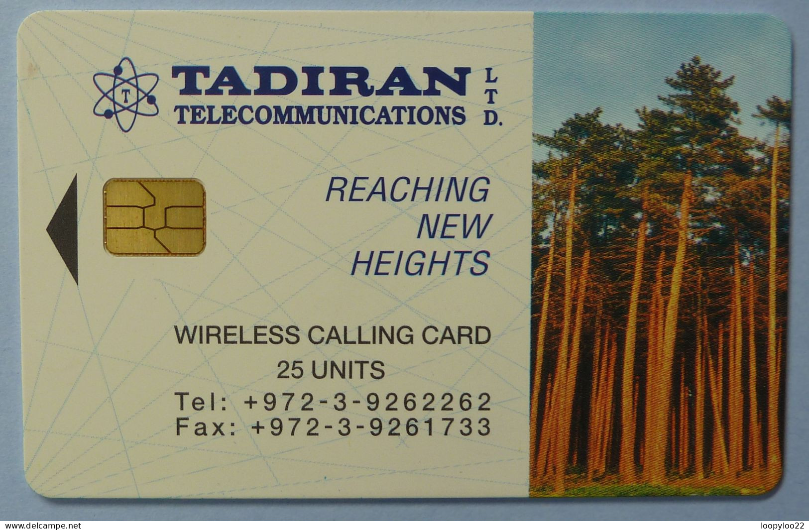 ISRAEL - Chip - Test Card - TADIRAN Telecommunications Ltd - Opens New Horizons - Mint - Israel