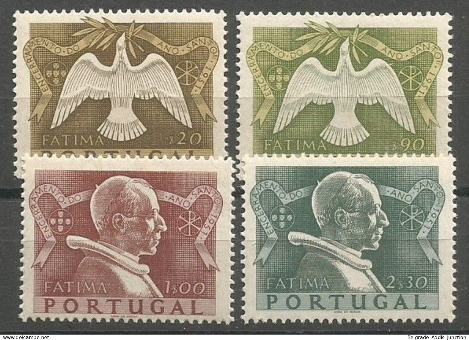 Portugal Afinsa 733/36 Complete Set MNH / ** 1951 Fatima Ano Santo - Nuevos