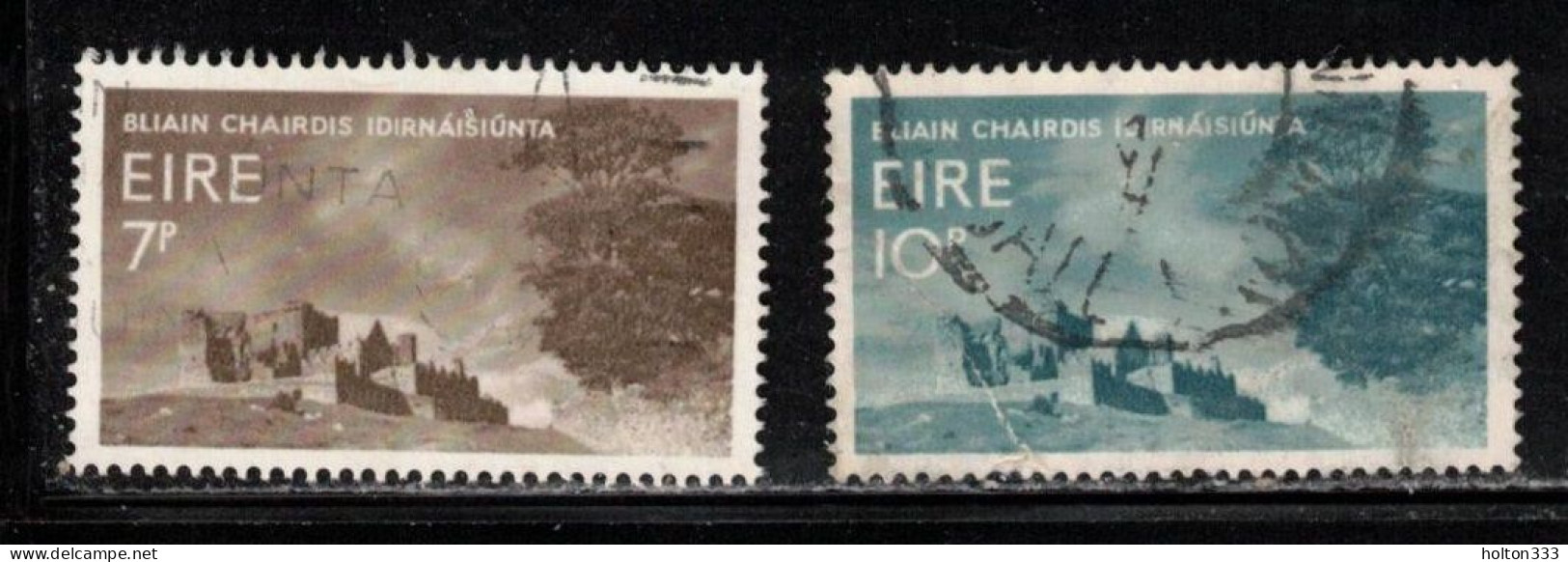 IRELAND Scott # 236-7 Used - Rock Of Cashel - Unused Stamps