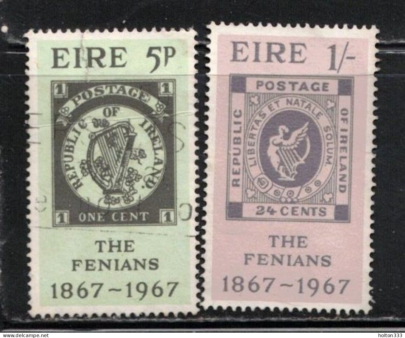 IRELAND Scott # 238-9 Used - Centenary Of Fenian Rising A - Usados