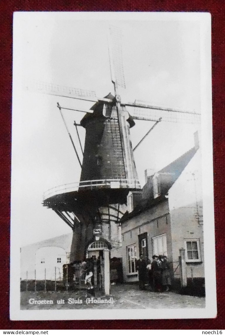 Groeten Uit Sluis (Holland)  Molen - Sluis