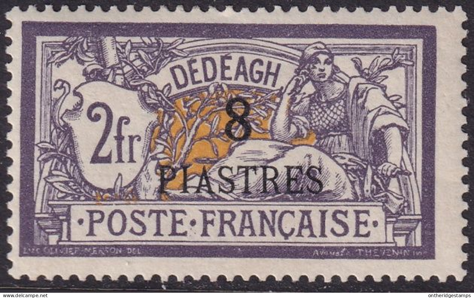French Offices Dedeagh 1902 Sc 18 Yt 16 MH* - Unused Stamps