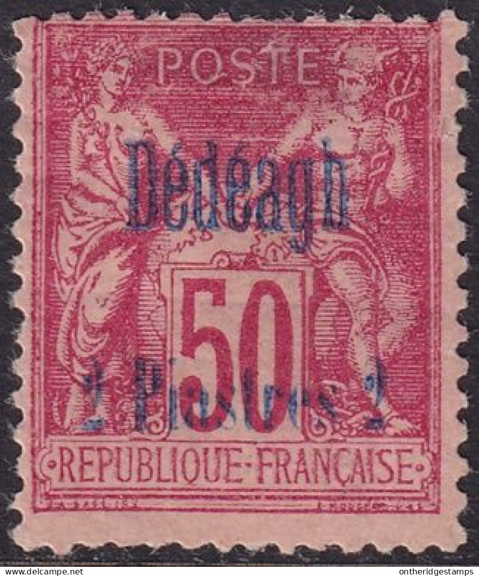 French Offices Dedeagh 1893 Sc 6 Yt 7 MH* Small Top Thins - Ongebruikt