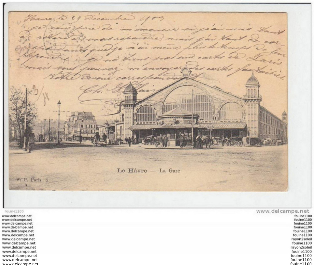 Carte Précurseur LE HAVRE  La Gare   ( Recto Verso ) - Station