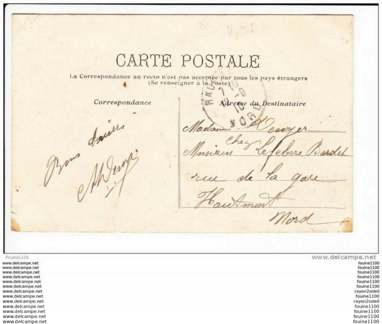 Carte De Conty  Porte Bonheur ( Trèfle ) ( Recto Verso ) - Conty