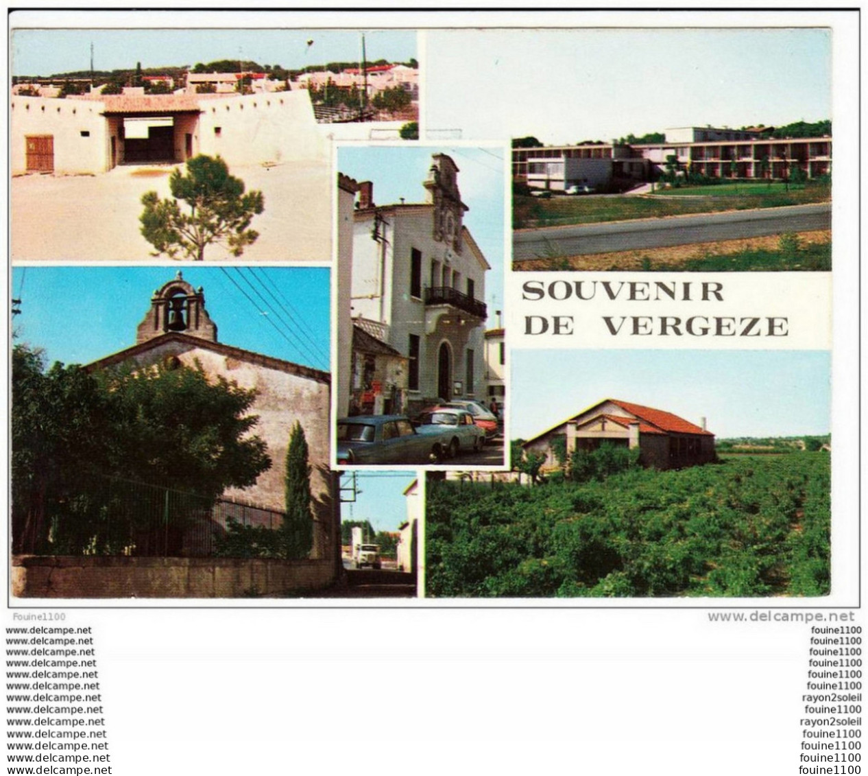 Carte ( Format 15 X 10,5 Cm ) De Vergèze  ( Recto Verso ) - Vergèze