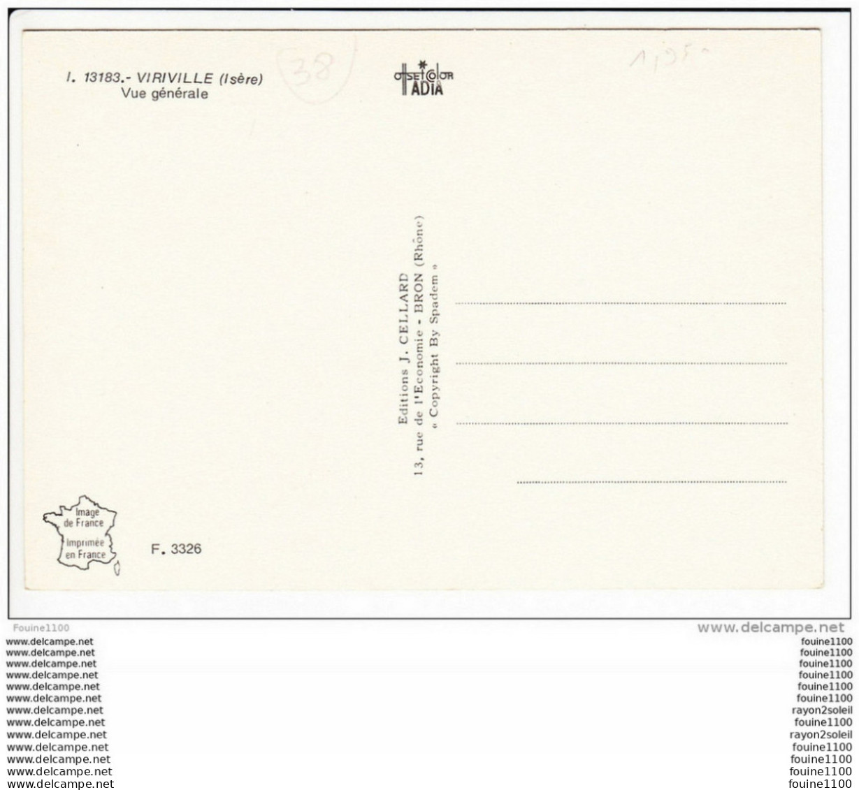 Carte ( Format 15 X 10,5 Cm ) De Viriville ( Recto Verso ) - Viriville