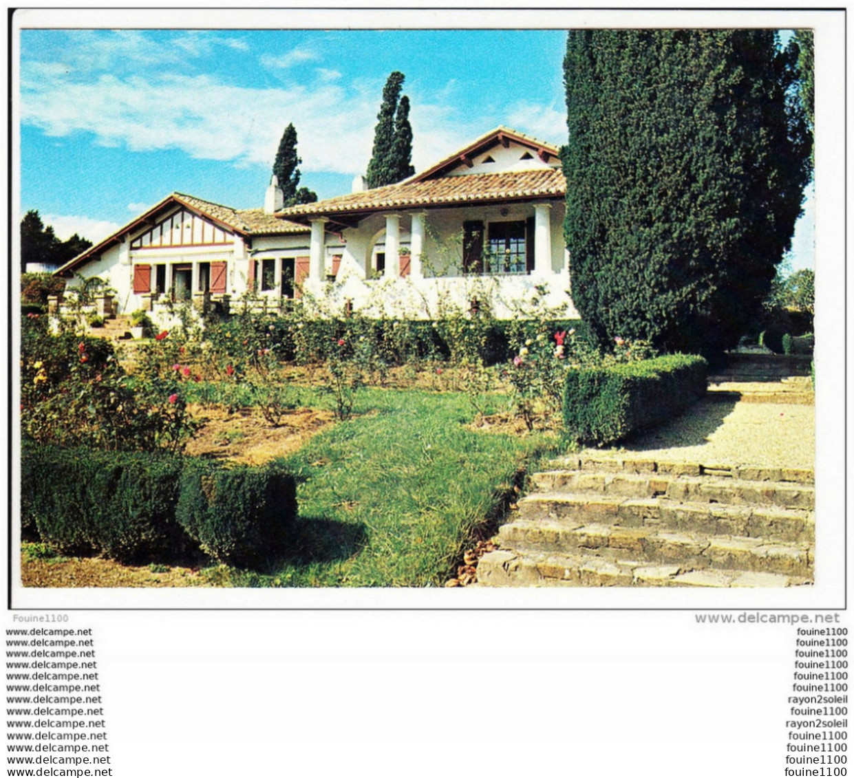 Carte ( Format 15 X 10,5 Cm ) De  Hasparren  Villa Saint Michel ( Abbaye Notre Dame De Belloc ) Urt ( Recto Verso ) - Hasparren