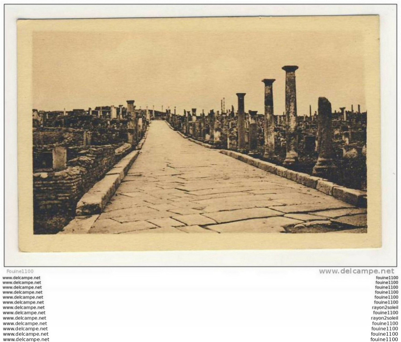 Ruines Romaines De Timgad  ( Près De Batna ) Voie Du Cardo Maximus Nord - Batna