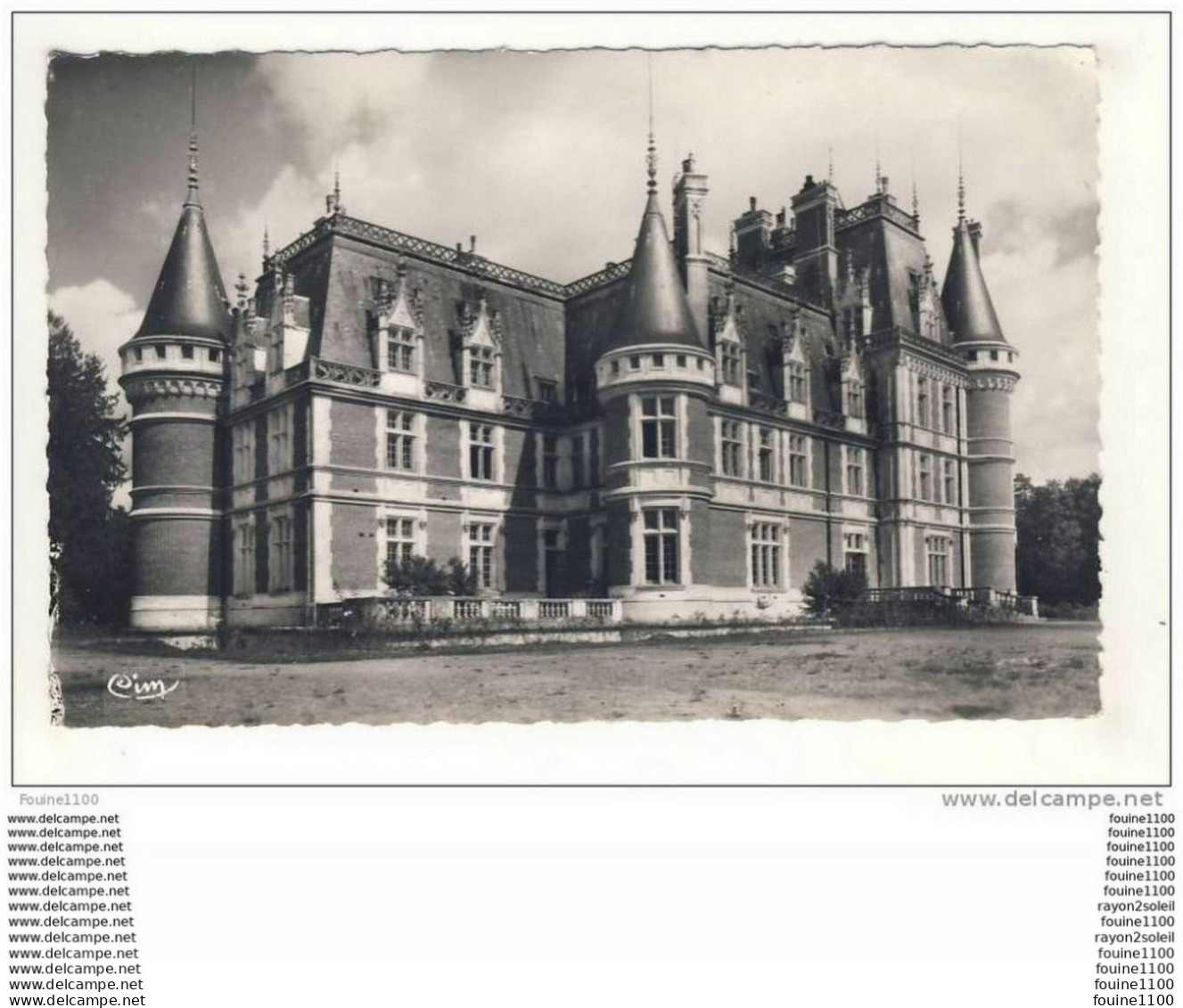 Carte De Vouzeron Le Château Colonie Des Métallurgistes De La Seine - Vouzeron