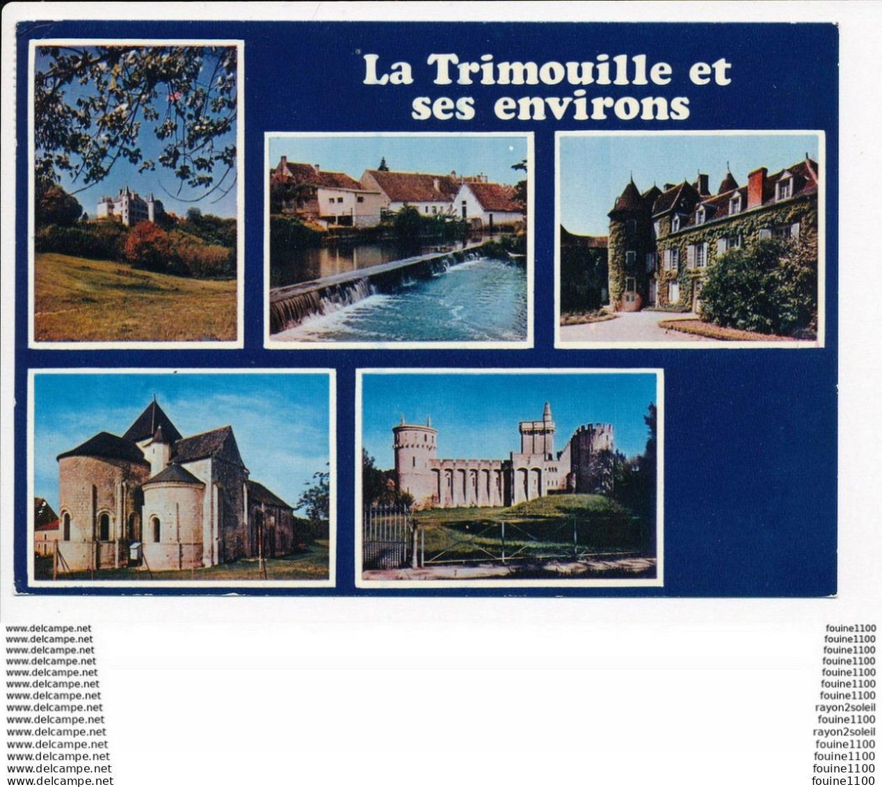 Carte  ( Format 15 X 10,5 Cm ) De LA TRIMOUILLE  Multivues    ( Recto Verso ) - La Trimouille