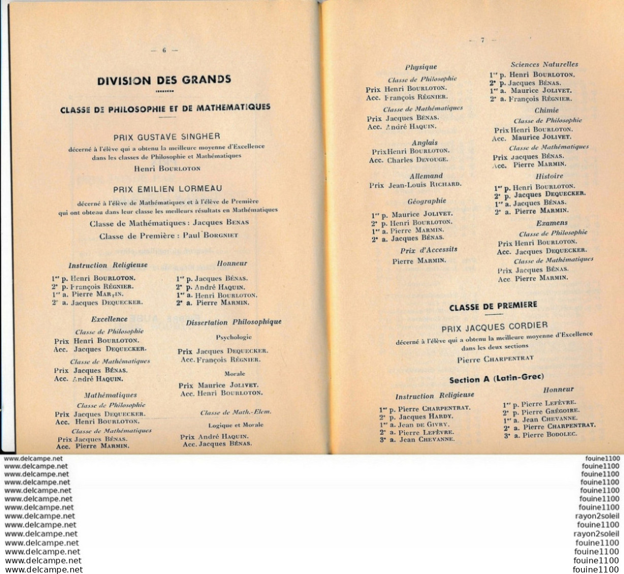 Fascicule Collège De JUILLY Distribution Des Prix Par Monseigneur Joseph Evrard évèque De Meaux 1937 - 12-18 Ans