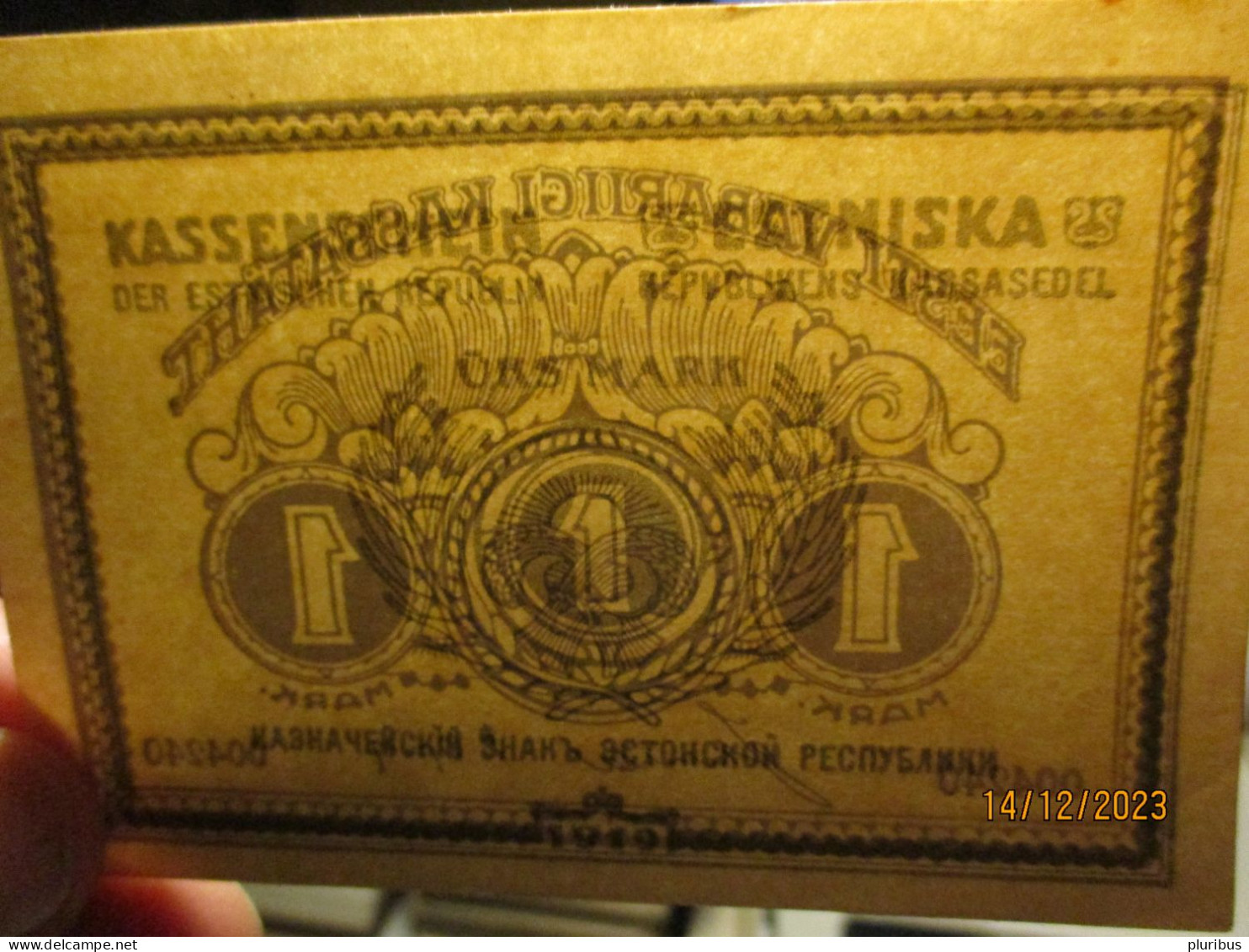 ESTONIA 1 MARK 1919  , 8-29 - Estonia