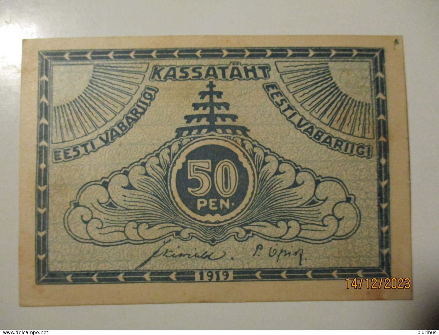 ESTONIA 50 PENNI 1919  , 8-29 - Estonia