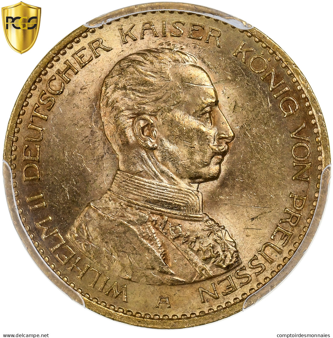 Royaume De Prusse, Wilhelm II, 20 Mark, 1913, Berlin, Or, PCGS, MS62, KM:537 - Monete D'oro