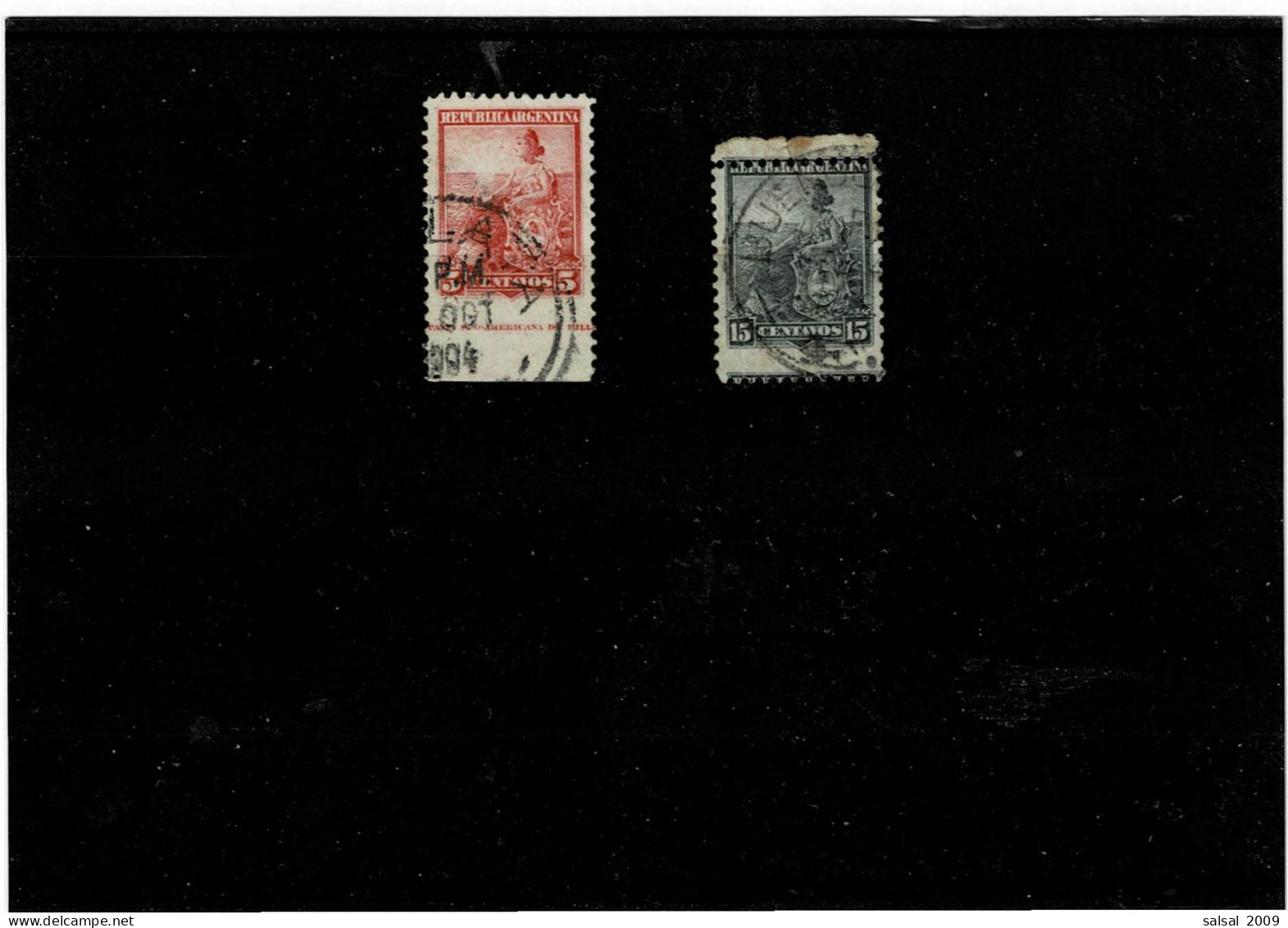 ARGENTINA ,il Nr.115 ,usato Non Dentellato In Basso+nr.120 Con Dentellatura Spostata In Basso ,qualita Splendida - Used Stamps