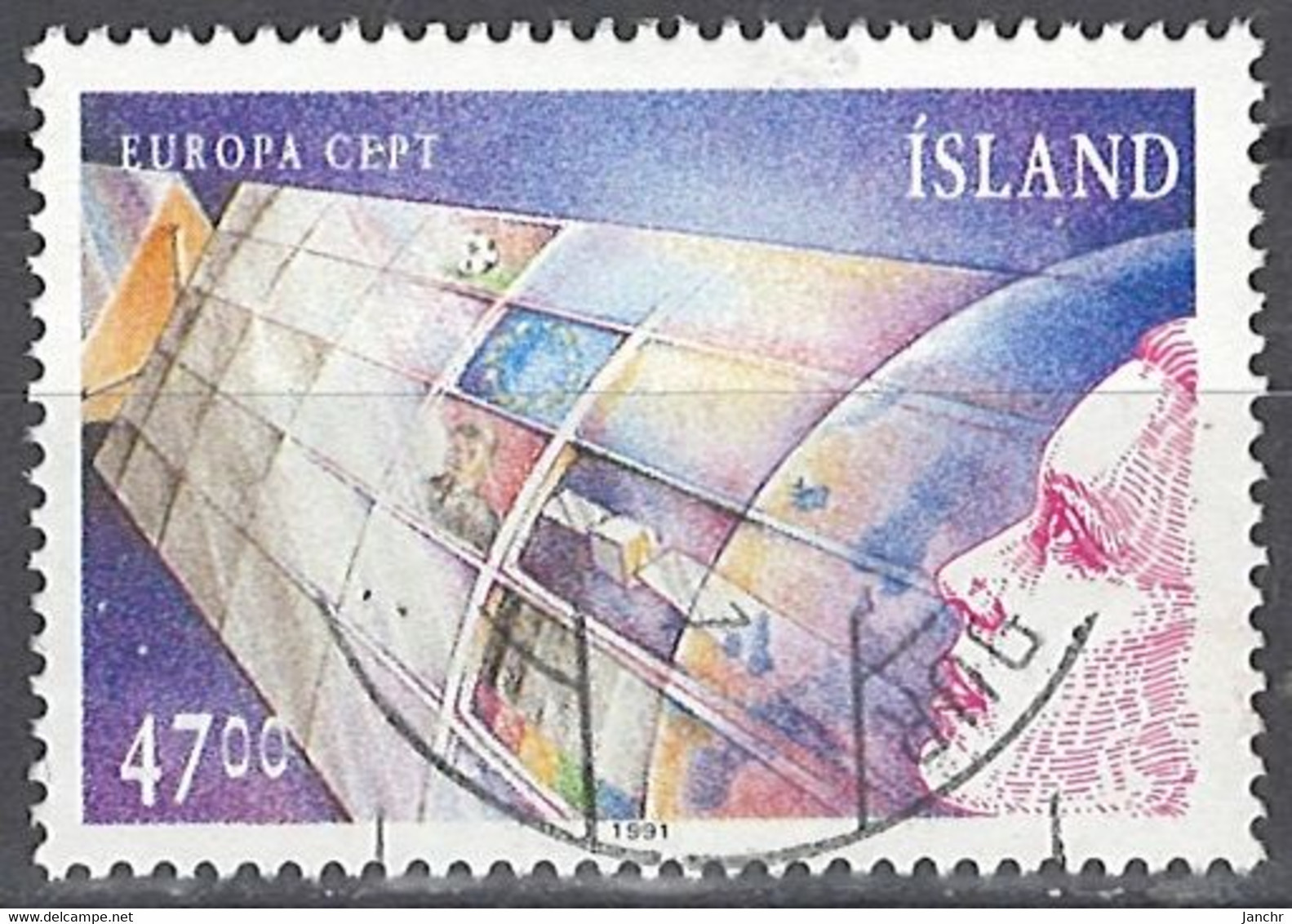 Iceland Island 1991. Mi.Nr. 743, Used O - Gebruikt