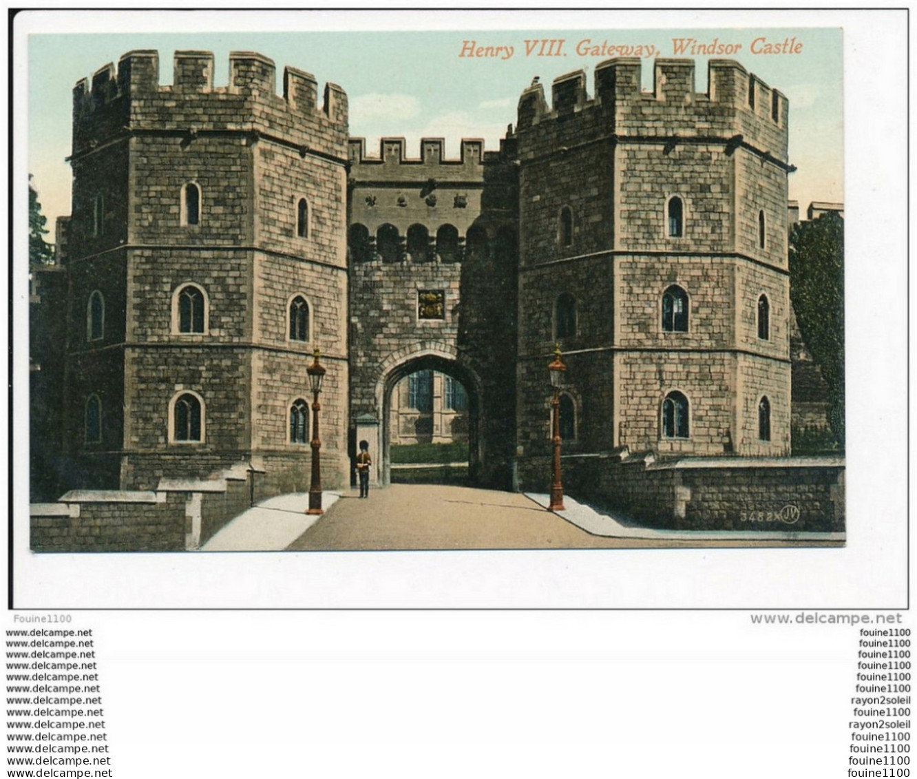 HENRY  VIII  GATEWAY WINDSOR CASTLE  ( Valentine's Séries )   ( Recto Verso ) - Windsor Castle