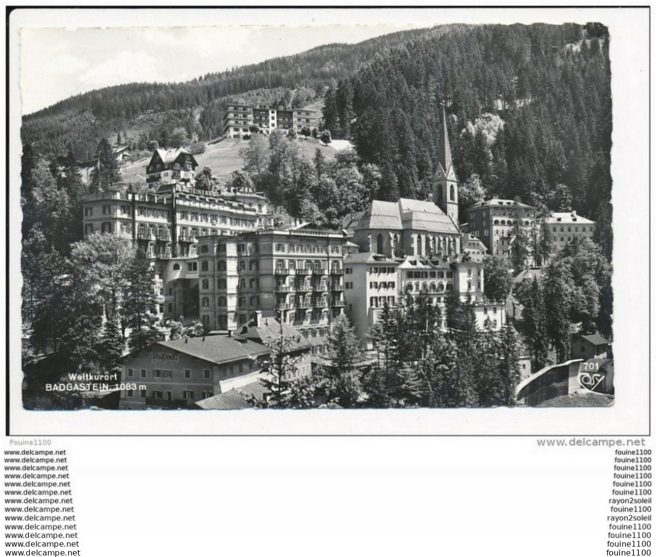 Carte De BADGASTEIN  WELTKURORT  ( Format C.P.A )( Recto Verso ) - Bad Gastein