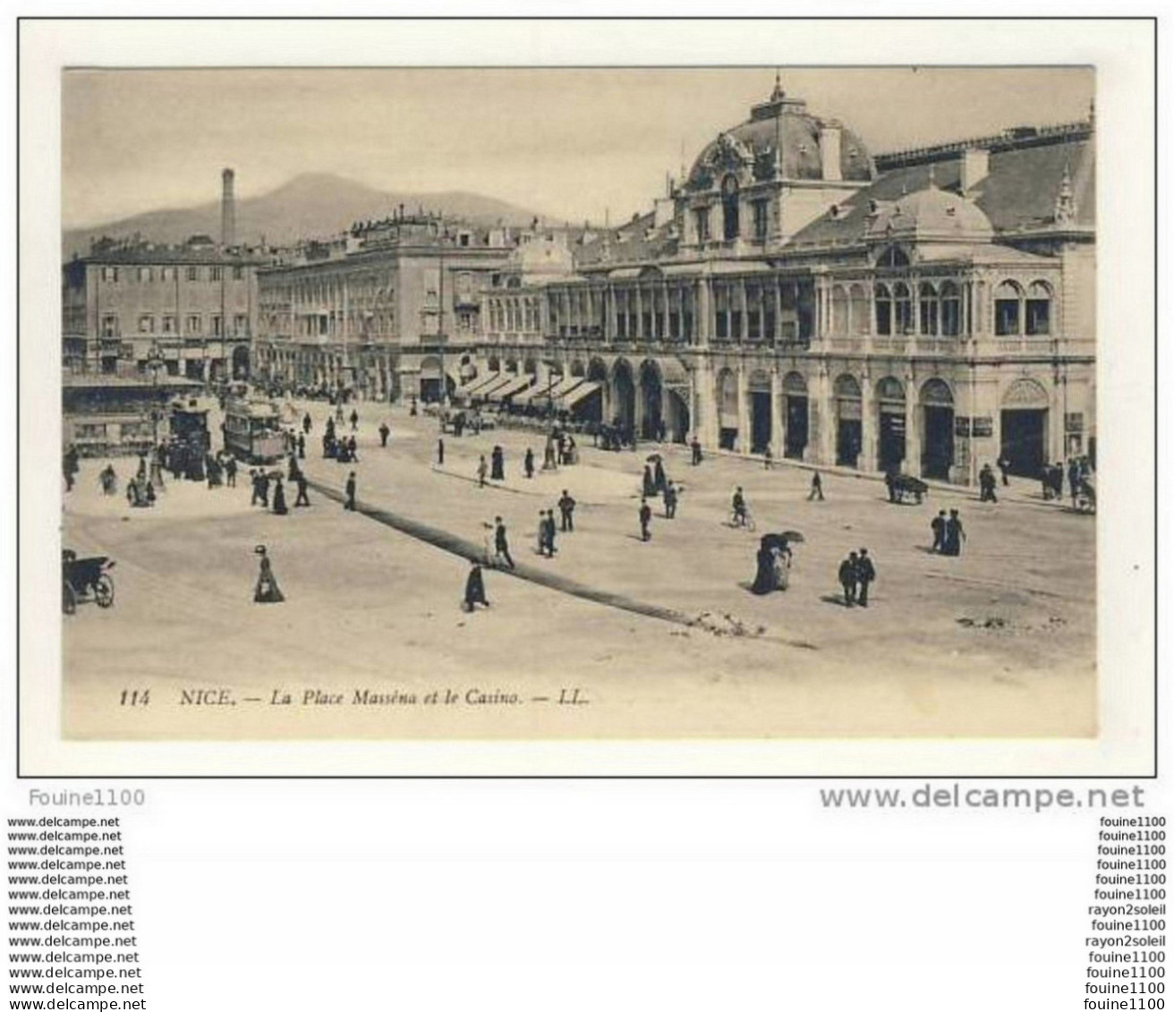 Carte De Nice   La Place Masséna Et Le Casino ( Tramway ) - Straßenverkehr - Auto, Bus, Tram