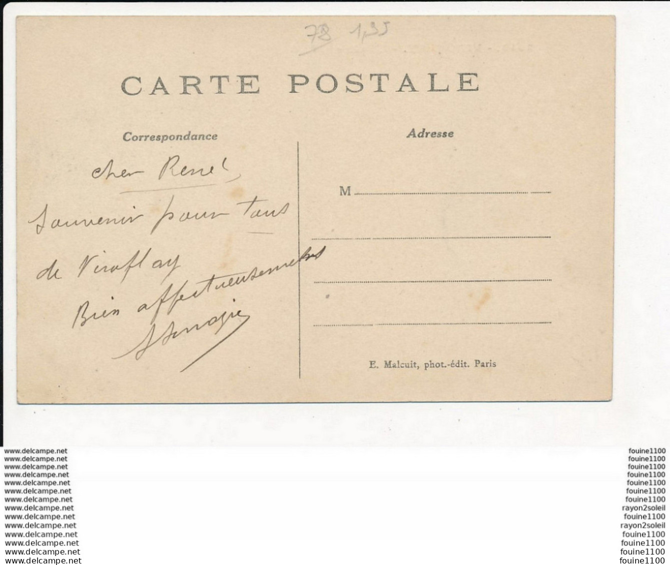 Carte De Viroflay   ( Recto Verso ) - Viroflay