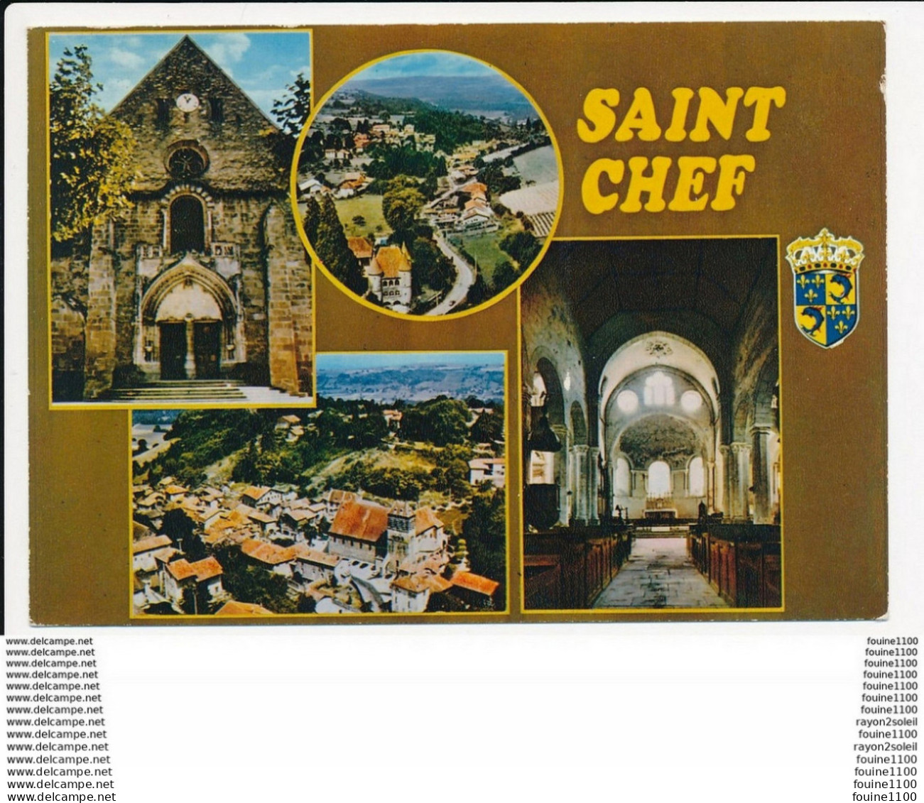 Carte ( Format 15 X 10 Cm ) De Saint Chef  ( Recto Verso ) - Saint-Chef