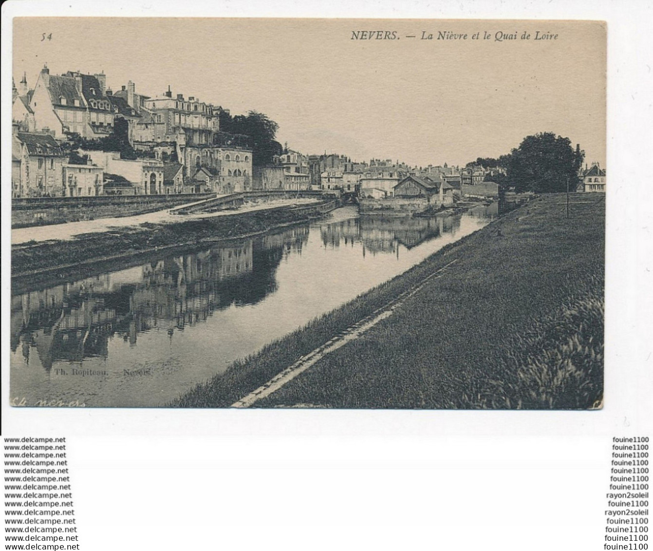 Carte Année 1907 Envoyée Au Pharmacien De Graçay ( Nevers La Nièvre Et Le Quai De Loire ) ( Recto Verso ) - Graçay