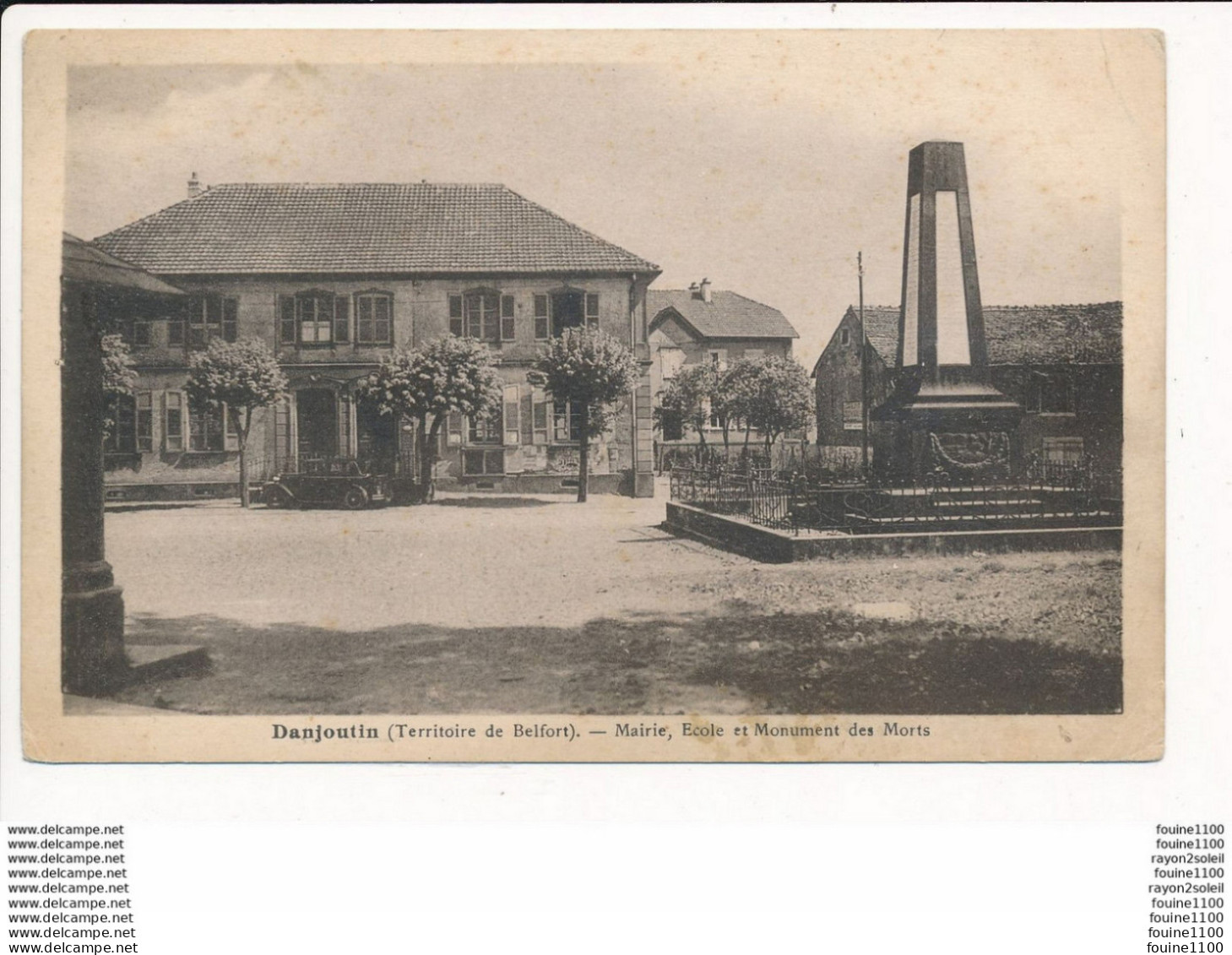 Carte De DANJOUTIN Mairie école Et Monument Aux Morts - Danjoutin