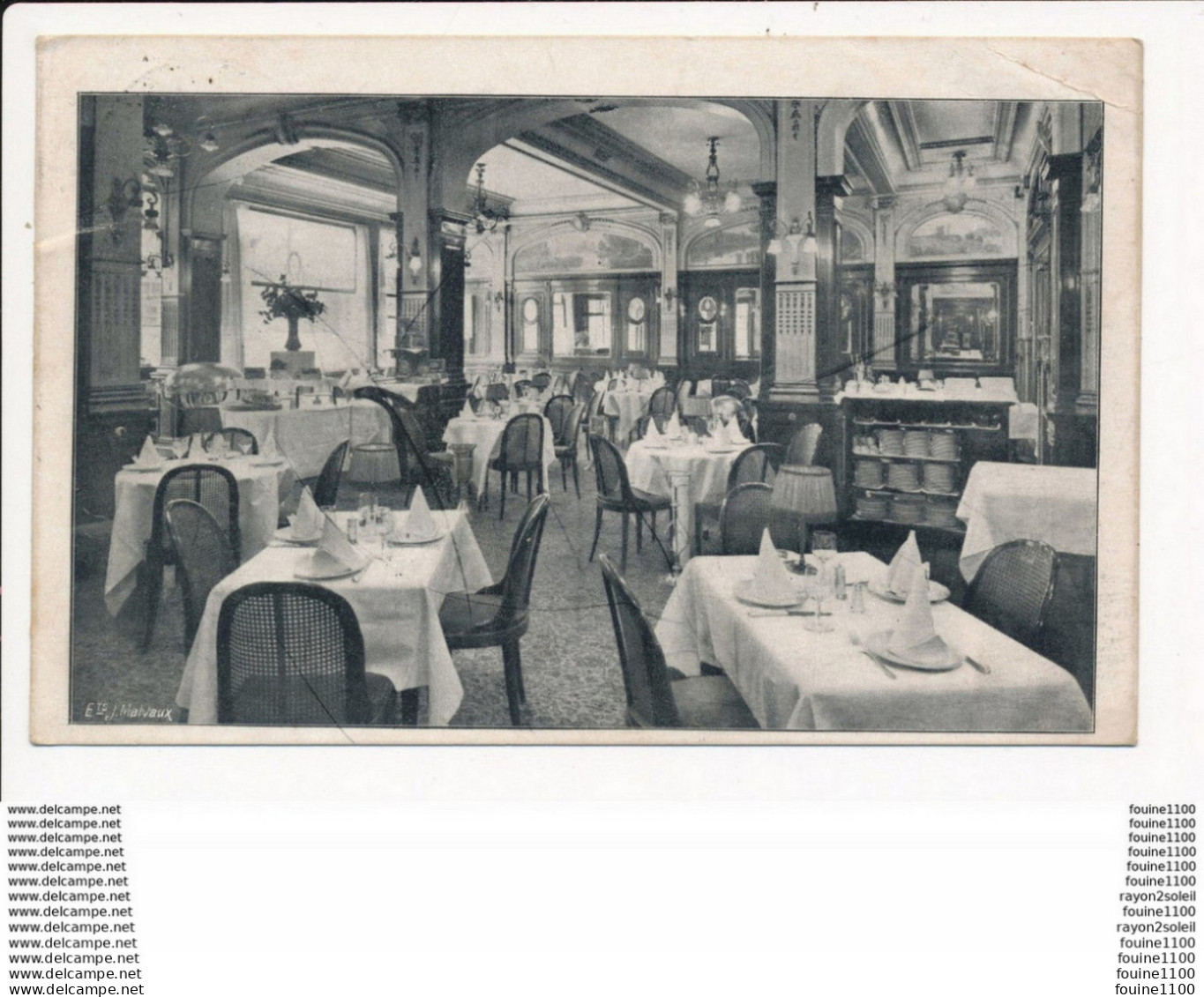 Carte  De Bruxelles  Hôtel Terminus Restaurant De 1er Ordre  ( Recto Verso ) - Cafés, Hôtels, Restaurants