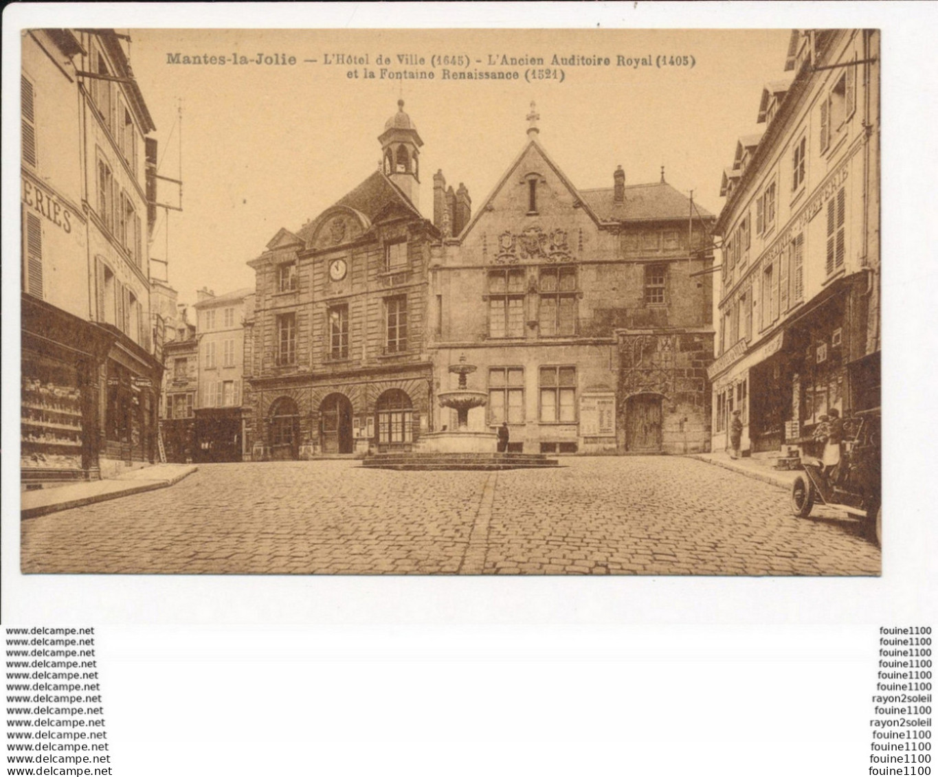 Carte De  MANTES LA JOLIE   L' Hôtel De Ville - Mantes La Jolie