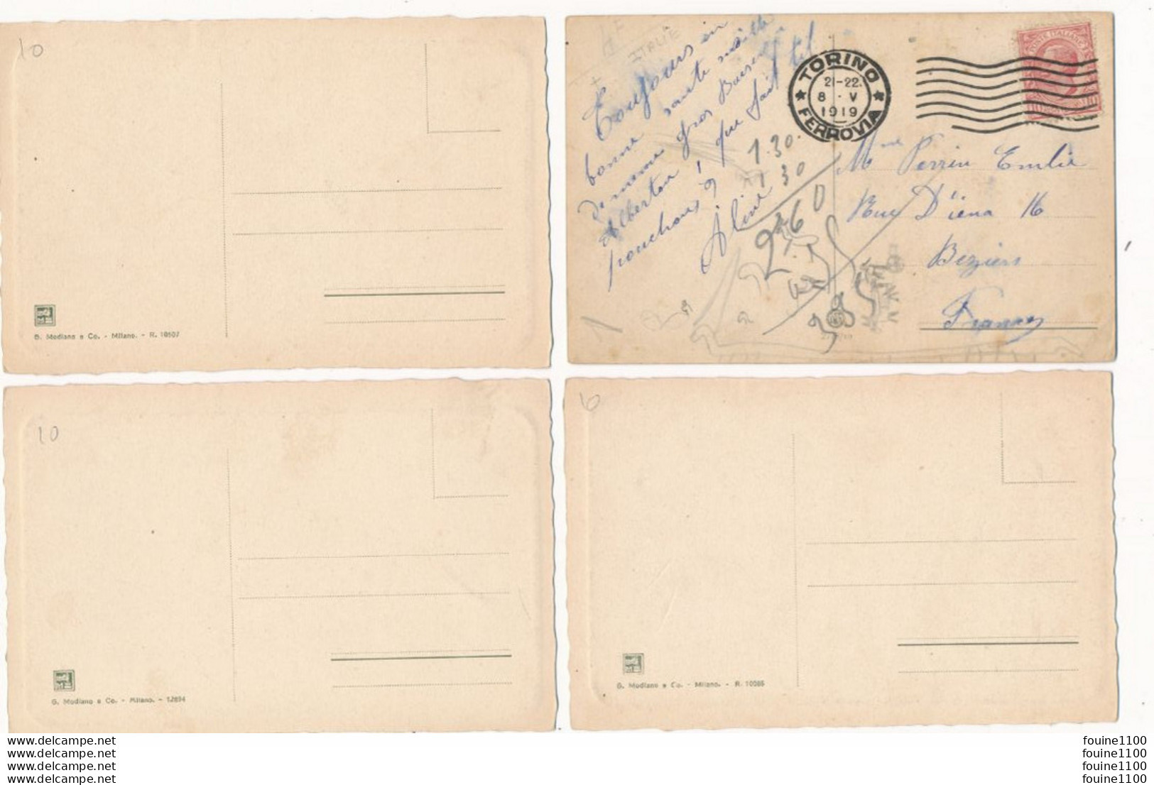 Lot De 15 Cartes De TORINO   ( Recto Verso ) - Sammlungen & Lose