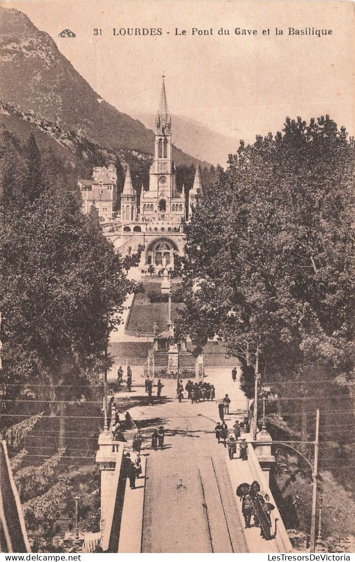 FRANCE - Lourdes - Le Pont Du Gave Et La Basilique - Carte Postale Ancienne - Lourdes