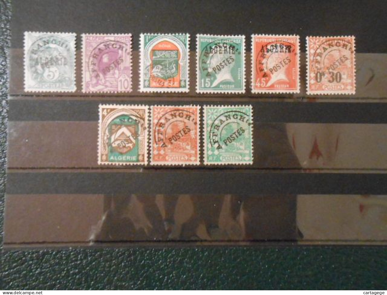 ALGERIE LOT DE TIMBRES PREOBLITERES Ob./* - Timbres-taxe