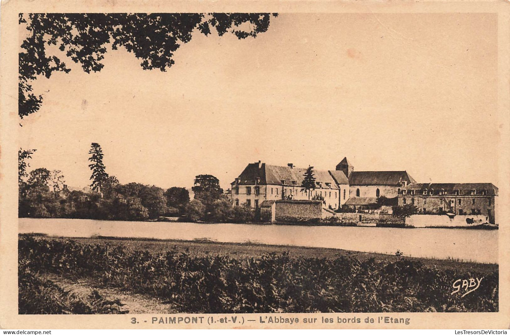 FRANCE - Paimpont - L'Abbaye Sur Les Bords De L’Étang - Carte Postale Ancienne - Paimpont