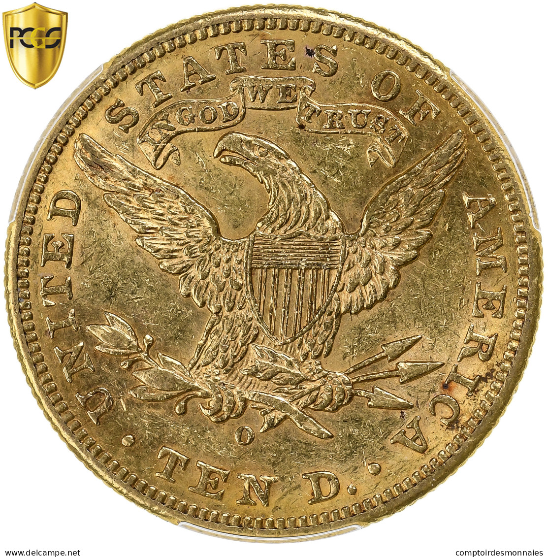 États-Unis, $10, Eagle, Coronet Head, 1893, New Orleans, Or, PCGS, TTB+, KM:102 - 10$ - Eagle - 1866-1907: Coronet Head