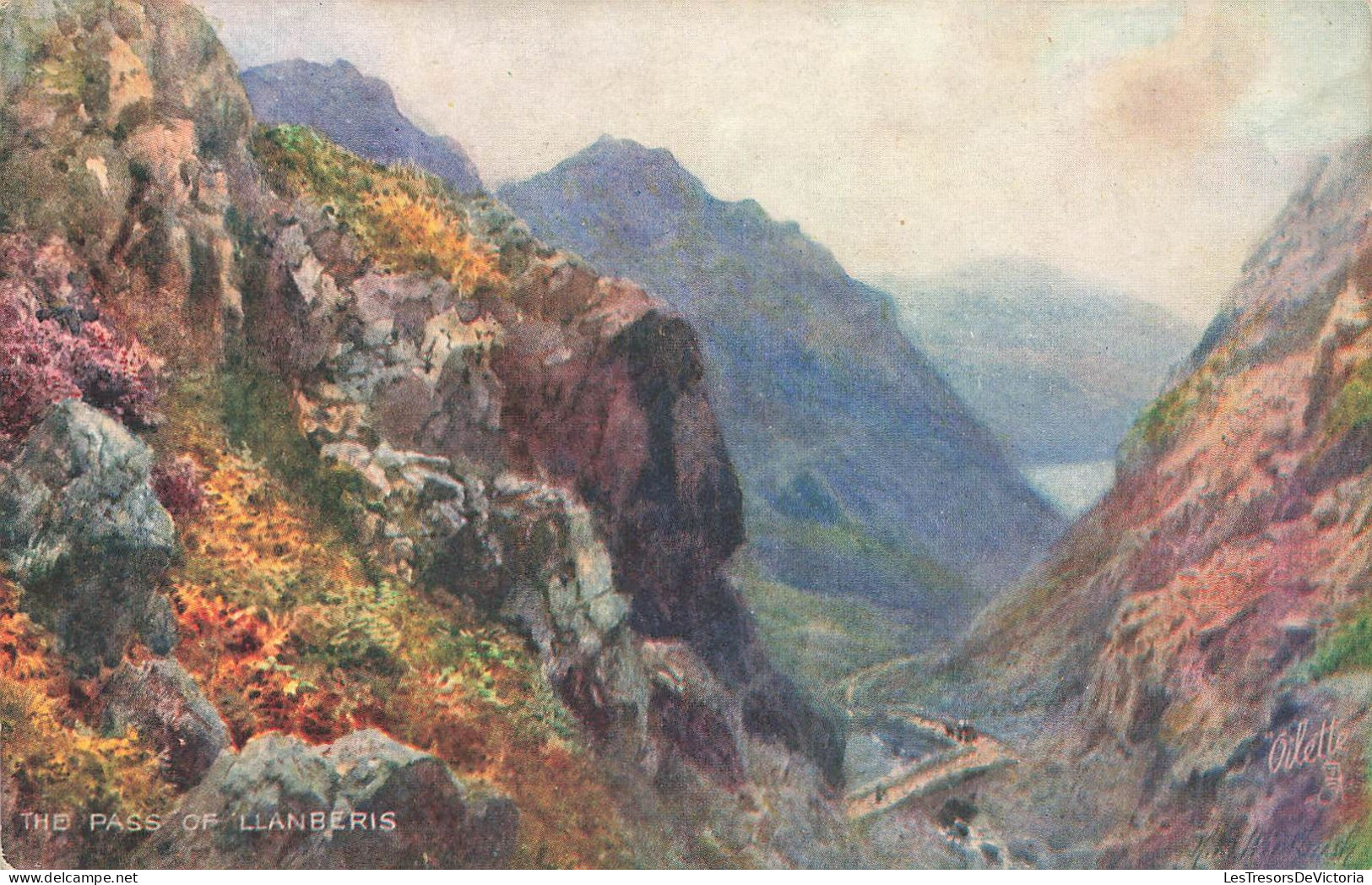 ROYAUME UNI - Pays De Galles - Caemarvonshire - The Pass Of Llanberis - Oilette - Carte Postale Ancienne - Caernarvonshire