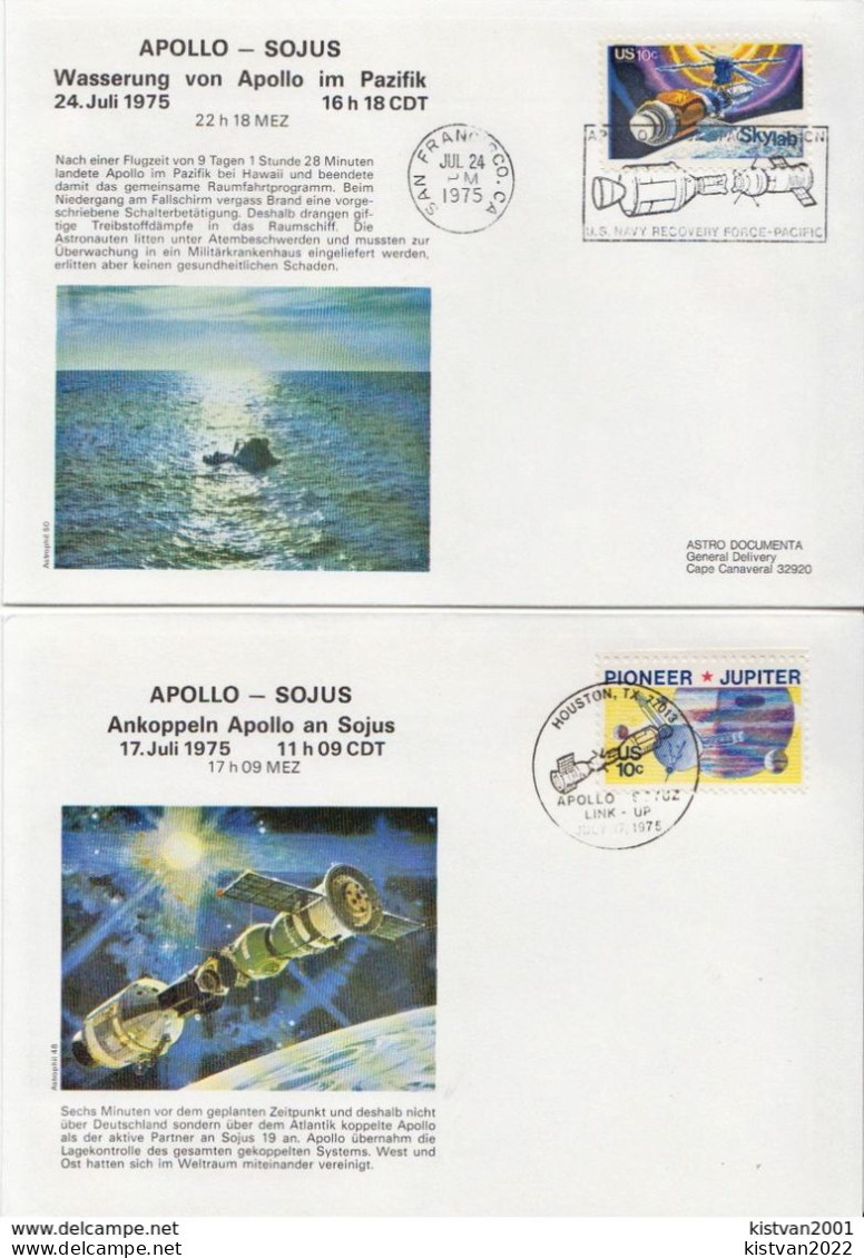 Apollo - Sojus 8 Covers With Special Cancels, Soviet And USA Stamps - Autres & Non Classés