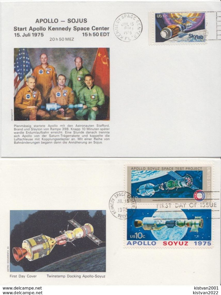 Apollo - Sojus 8 Covers With Special Cancels, Soviet And USA Stamps - Other & Unclassified