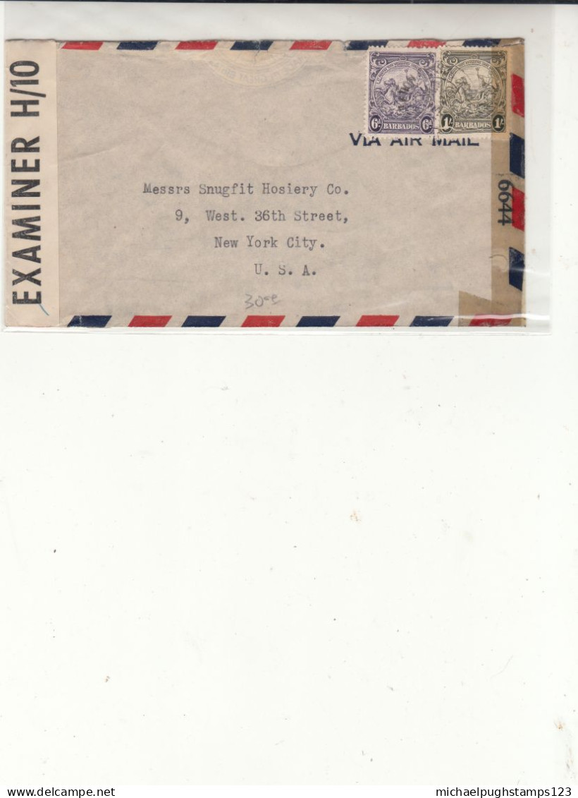 Barbados / Airmail / Censorship / U.S. - Barbados (1966-...)